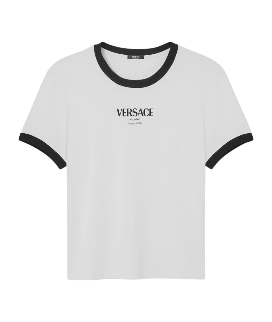 VERSACE Белая вискозная футболка, фото 1