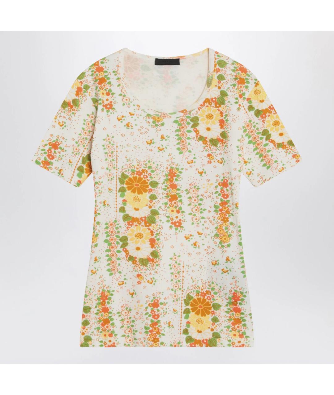 PRADA Оранжевая хлопковая майка, фото 3