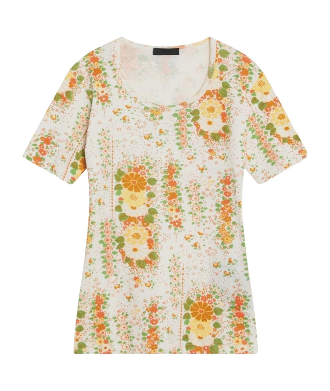 PRADA Оранжевая хлопковая майка, фото 1