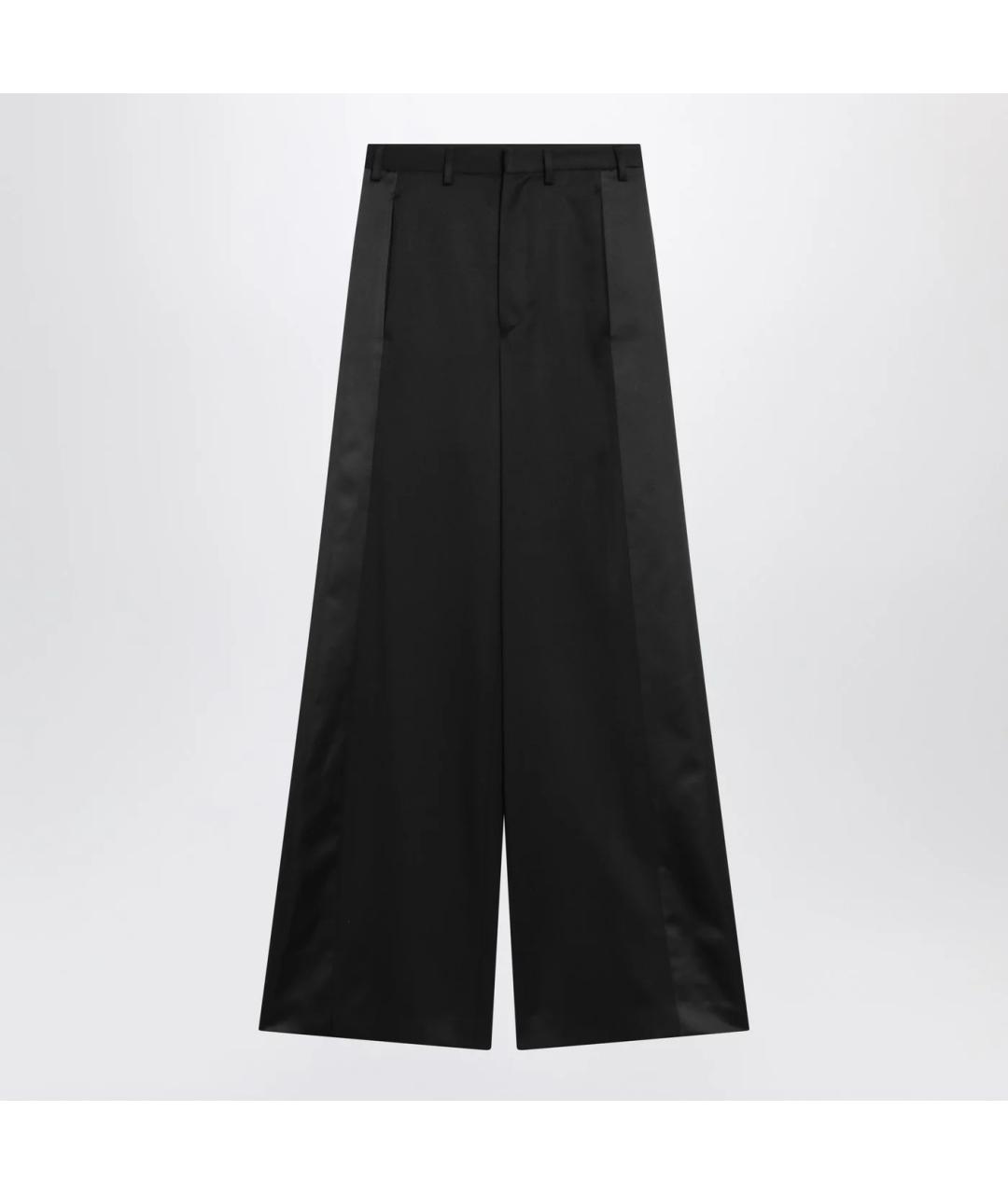 MM6 MAISON MARGIELA Черные полиэстеровые брюки широкие, фото 3
