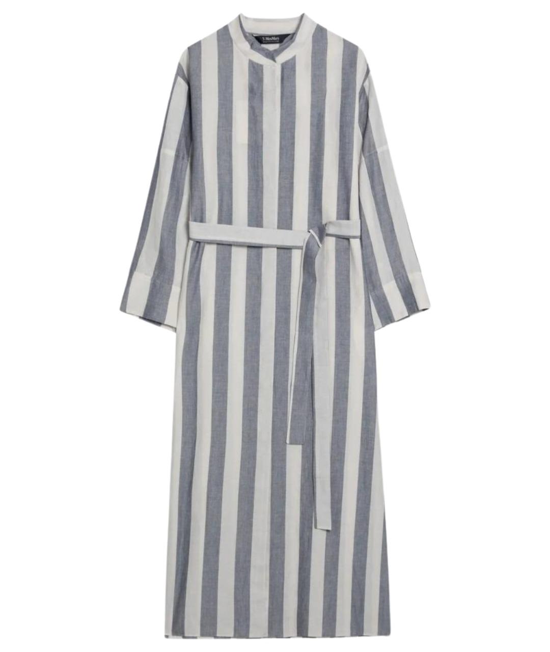 'S MAX MARA Белое хлопковое повседневное платье, фото 1