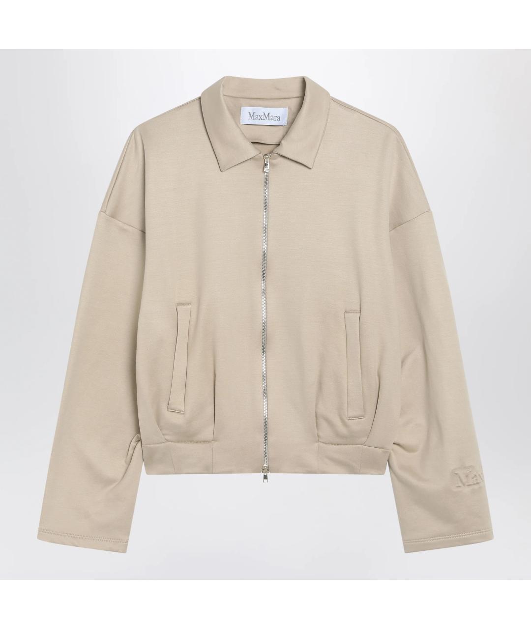 MAX MARA Бежевая хлопковая куртка, фото 3