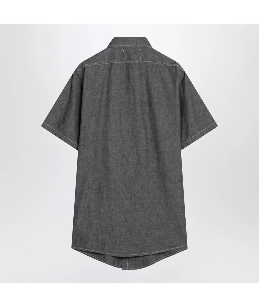MAISON MARGIELA Серая хлопковая классическая рубашка, фото 2