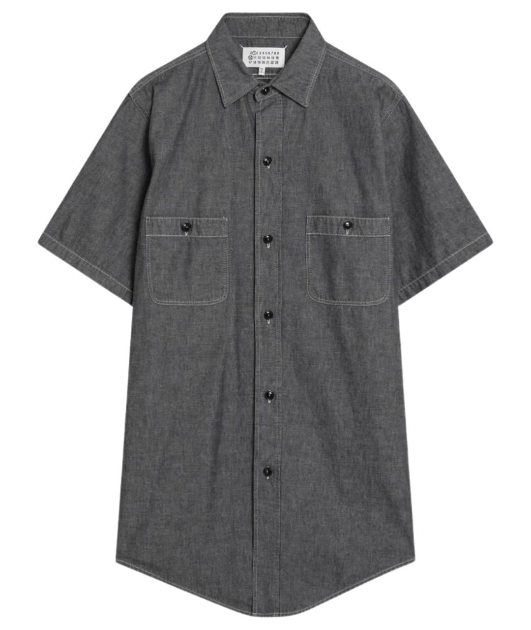 MAISON MARGIELA Серая хлопковая классическая рубашка, фото 1