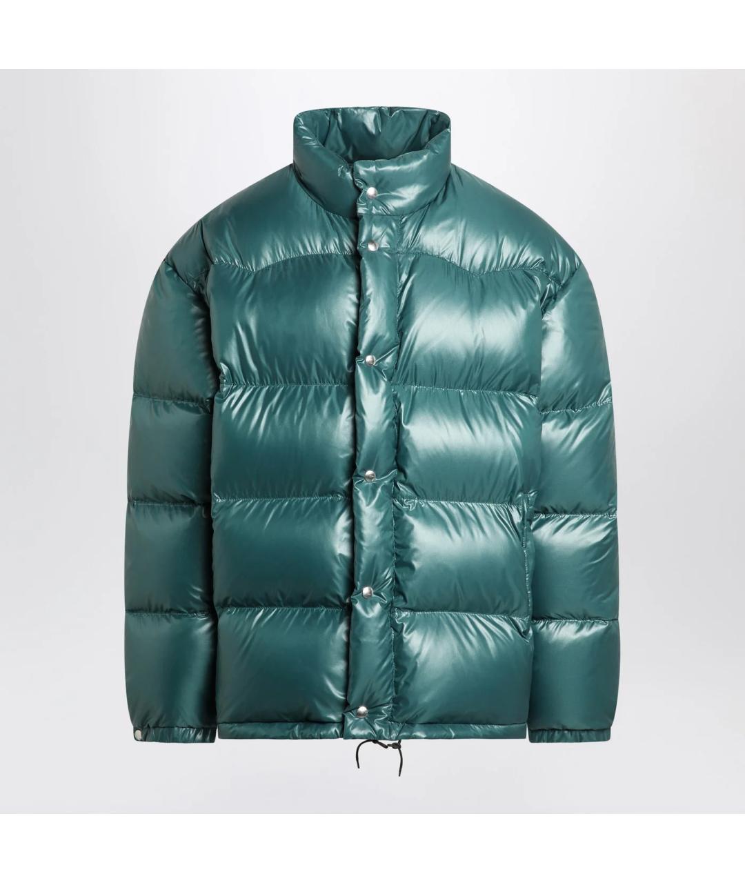 PRADA Зеленый полиамидовый пуховик, фото 3