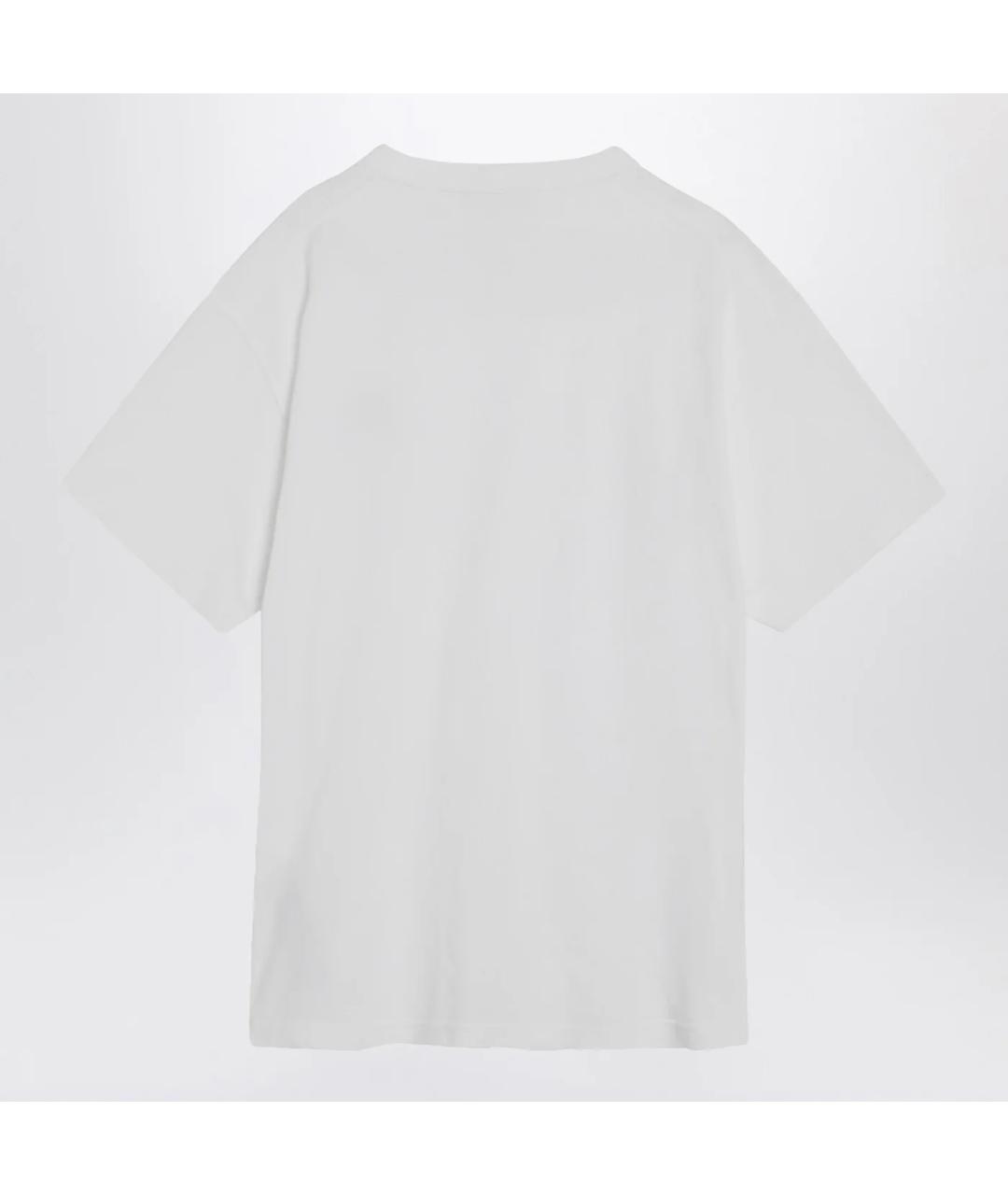 STONE ISLAND Белая хлопковая футболка, фото 2