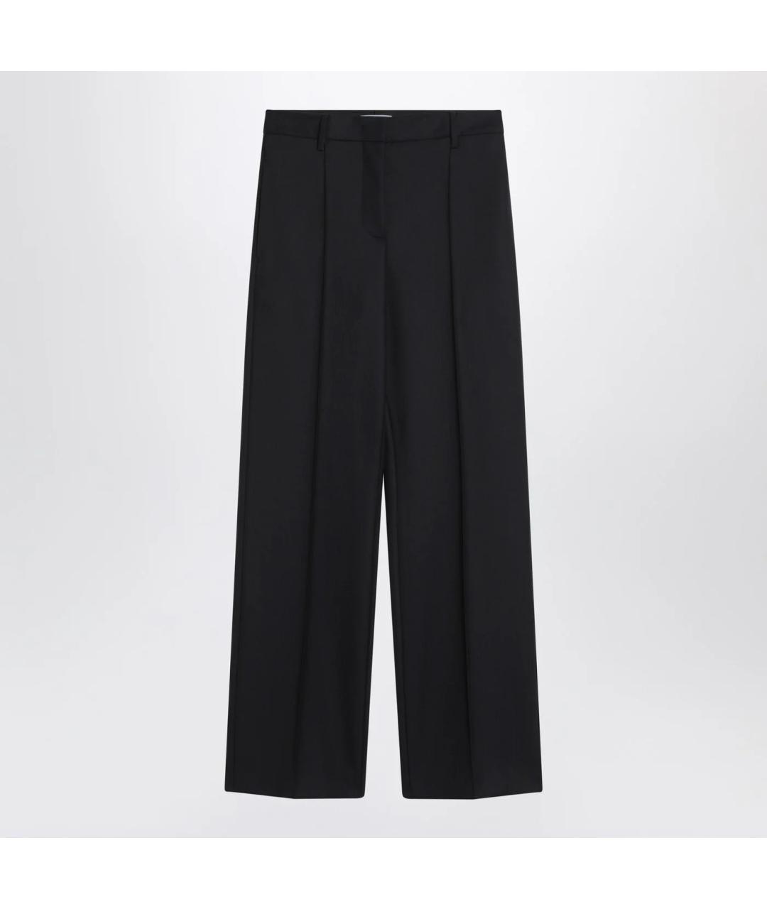 PRADA Темно-синие шерстяные прямые брюки, фото 3