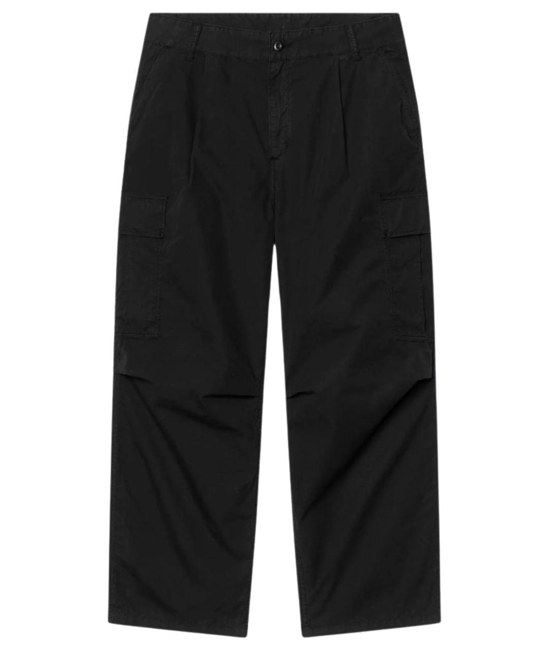 CARHARTT WIP Черные хлопковые повседневные брюки, фото 1