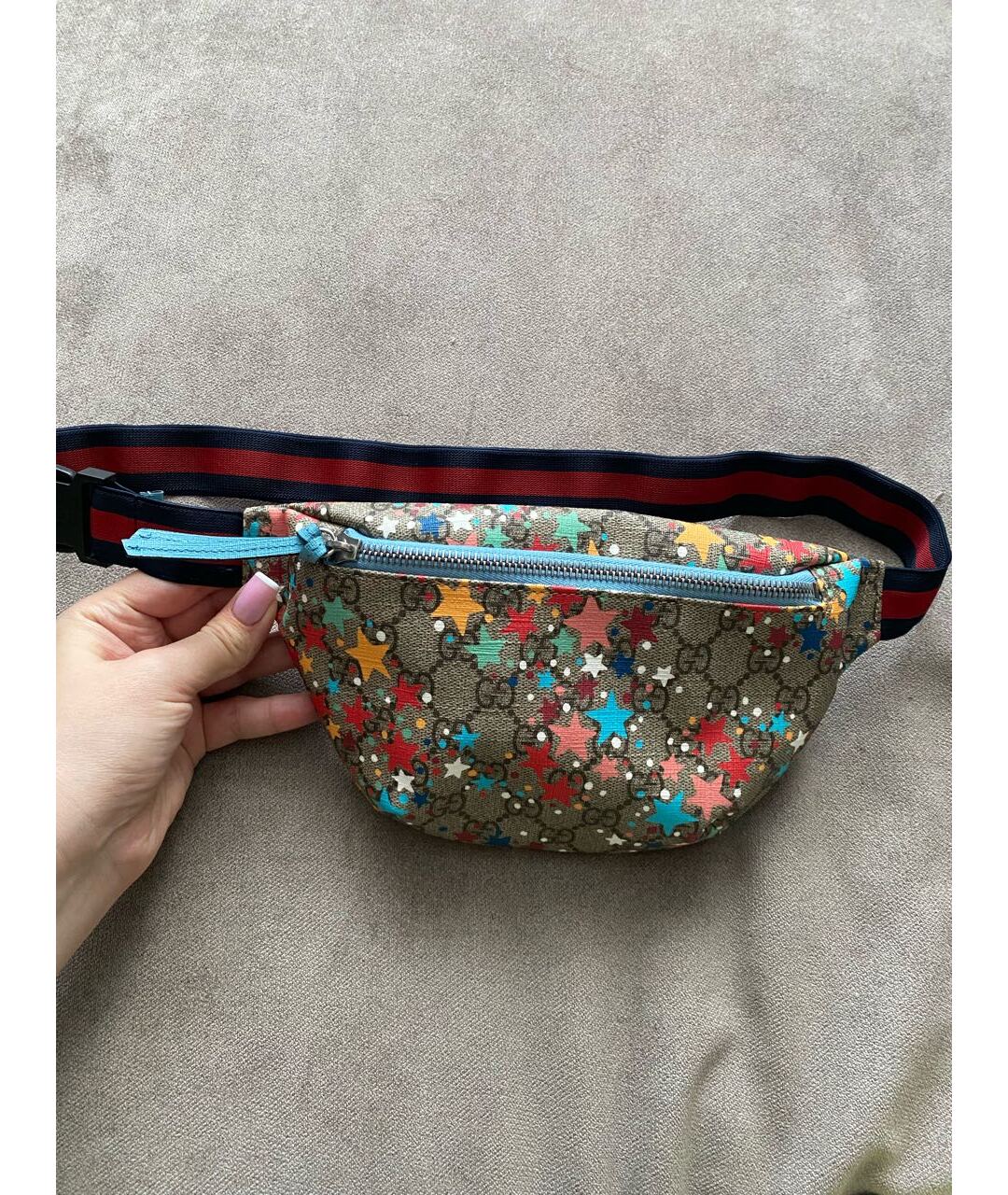 GUCCI Бежевая поясная сумка, фото 3