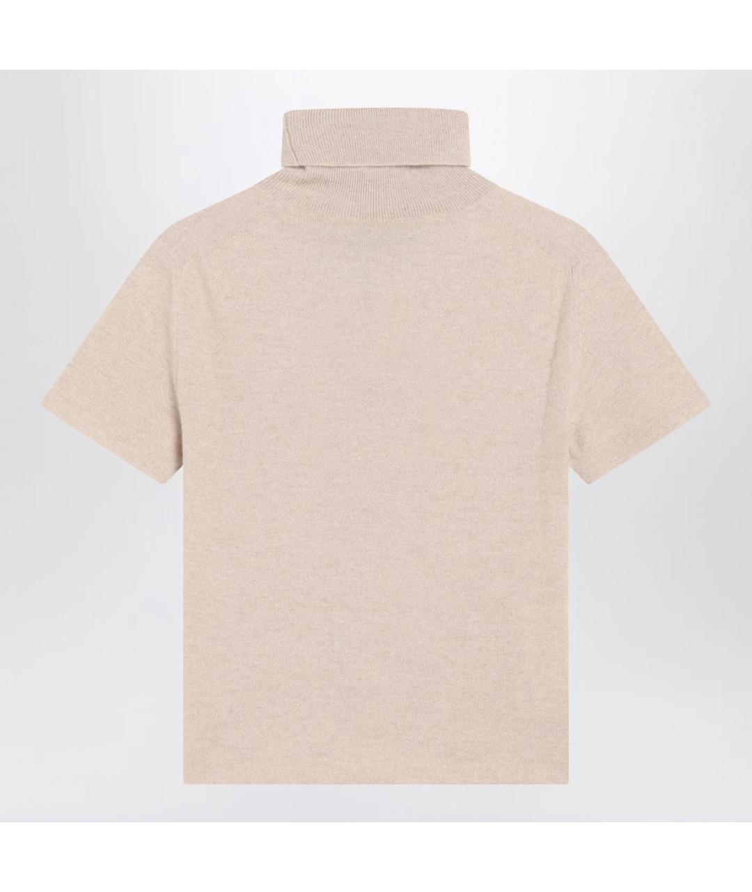 MIU MIU Бежевый кашемировый джемпер / свитер, фото 2