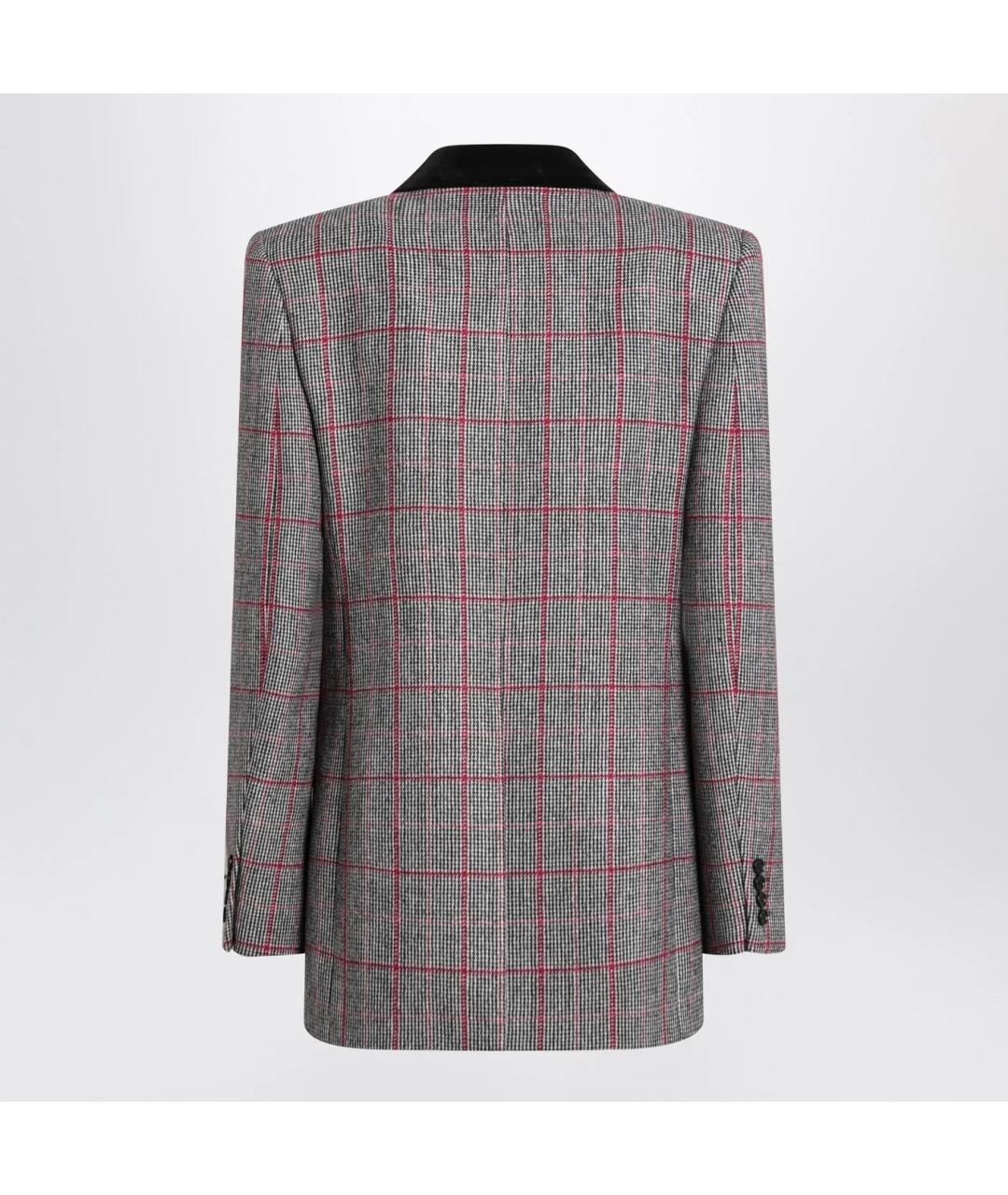 CHLOE Серый шерстяной жакет/пиджак, фото 2