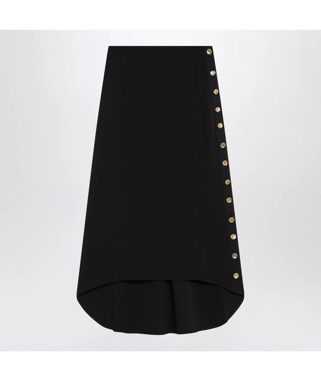 GIVENCHY Черная вискозная юбка миди, фото 3