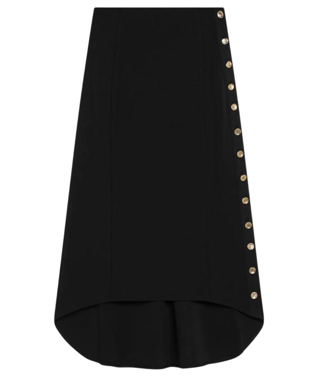 GIVENCHY Черная вискозная юбка миди, фото 1