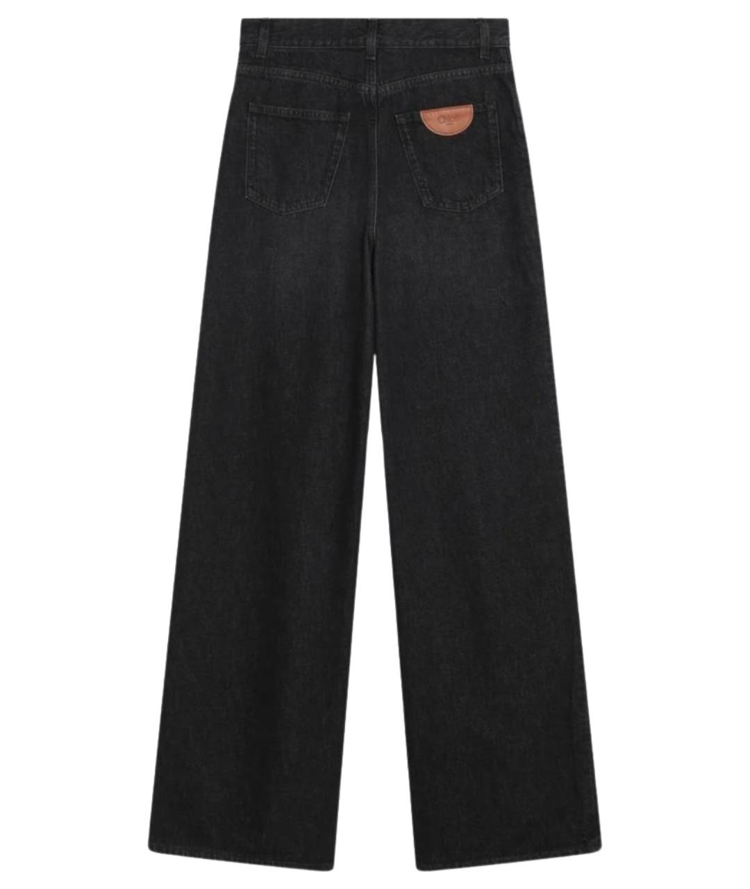 CHLOE Черные хлопковые прямые джинсы, фото 2