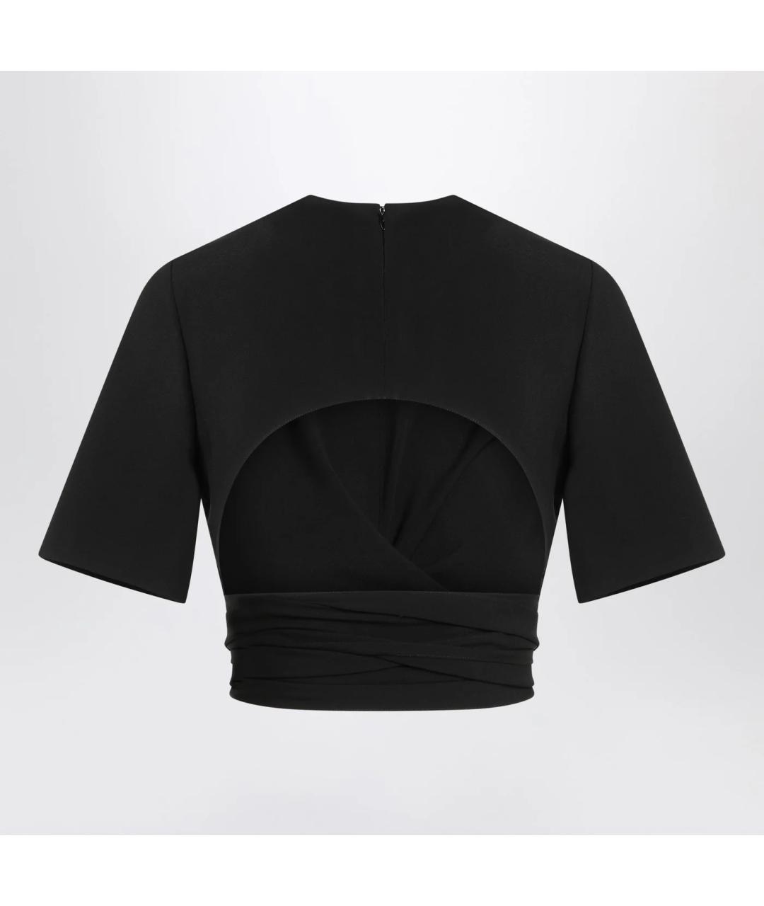 ALAIA Черная вискозная футболка, фото 2