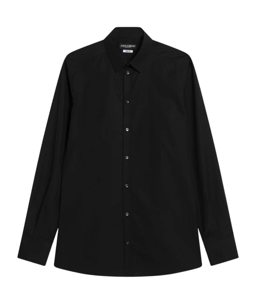 DOLCE&GABBANA Черная хлопковая кэжуал рубашка, фото 1