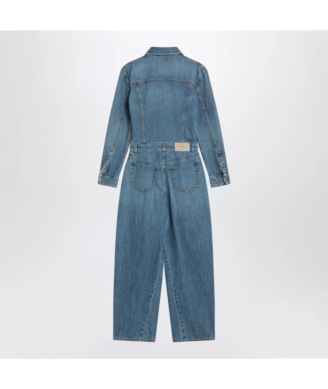 GIVENCHY Голубые хлопковые прямые джинсы, фото 2