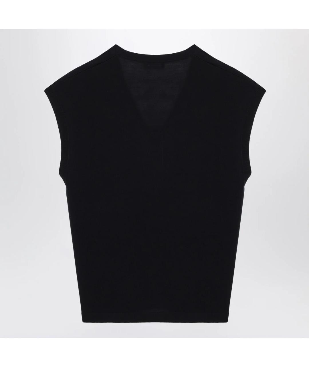 'S MAX MARA Синий шерстяной жилет, фото 2