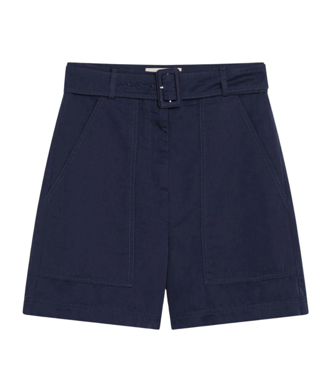 WEEKEND MAX MARA Синие льняные шорты, фото 1