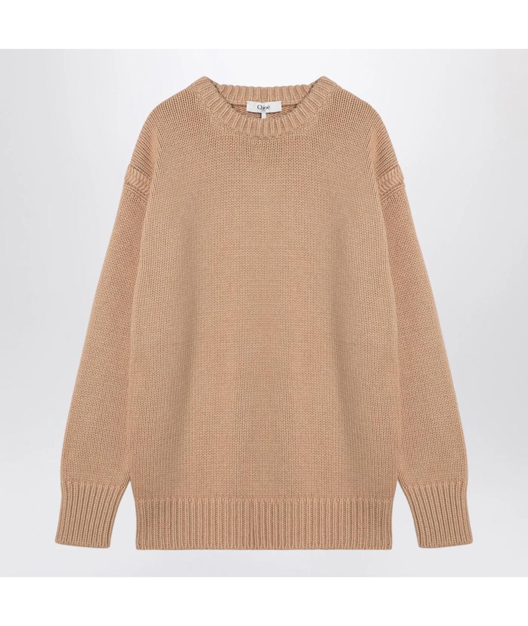 CHLOE Бежевый кашемировый джемпер / свитер, фото 3