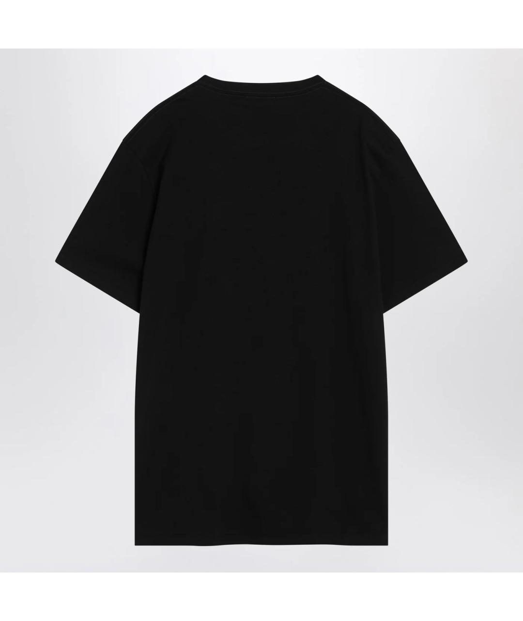 ALEXANDER MCQUEEN Черная хлопковая футболка, фото 2