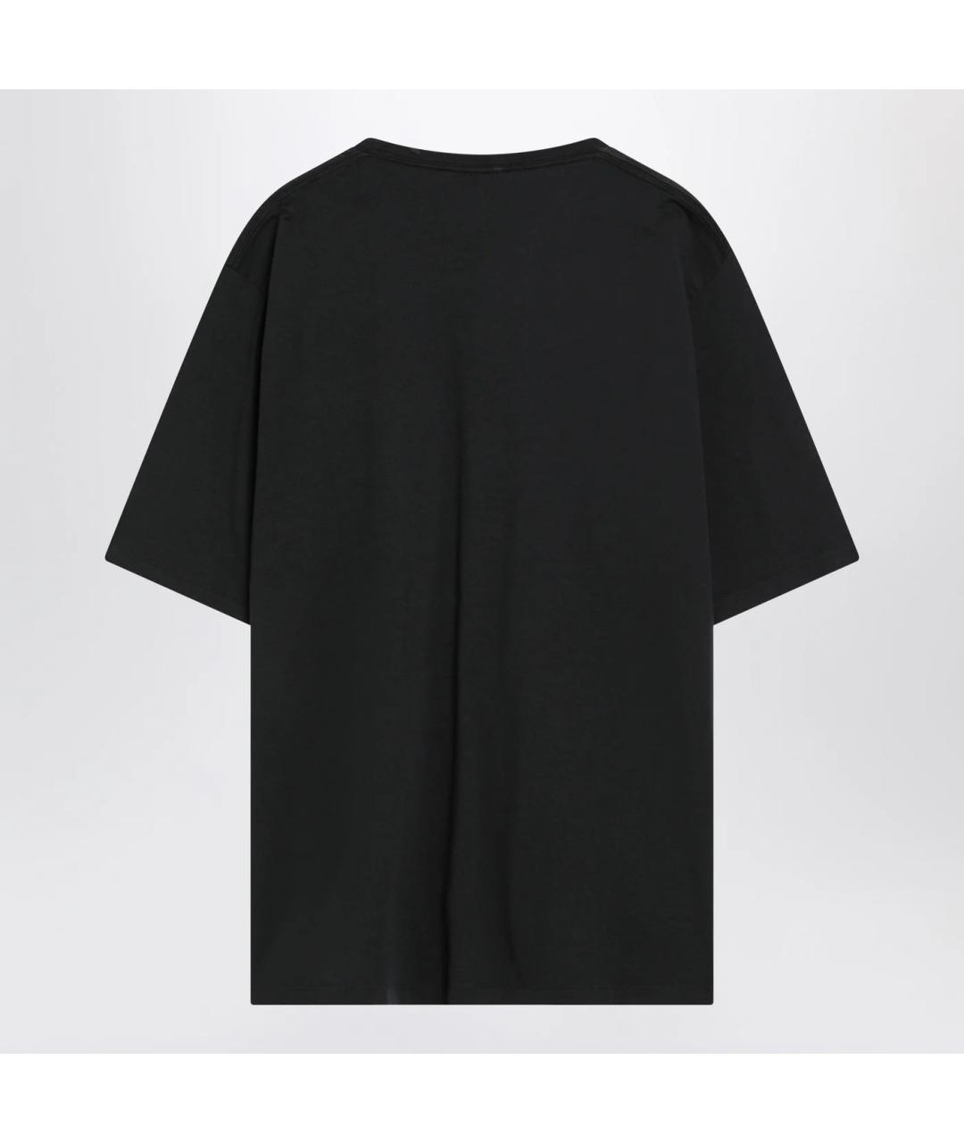 ALEXANDER MCQUEEN Черная хлопковая футболка, фото 2