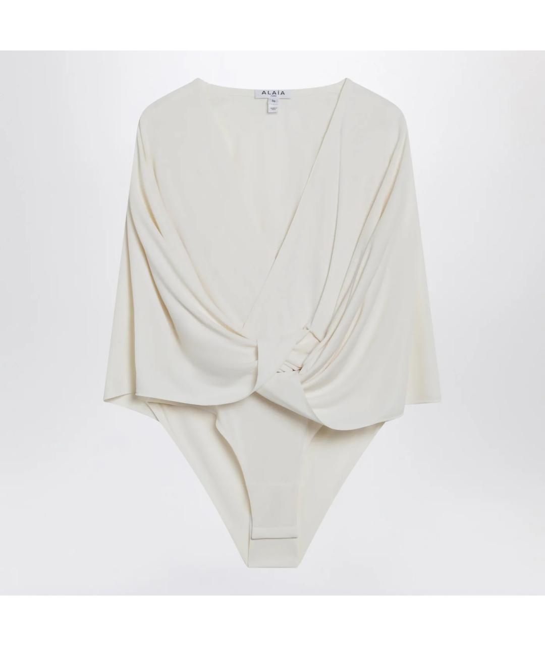 ALAIA Бежевая вискозная блузы, фото 3
