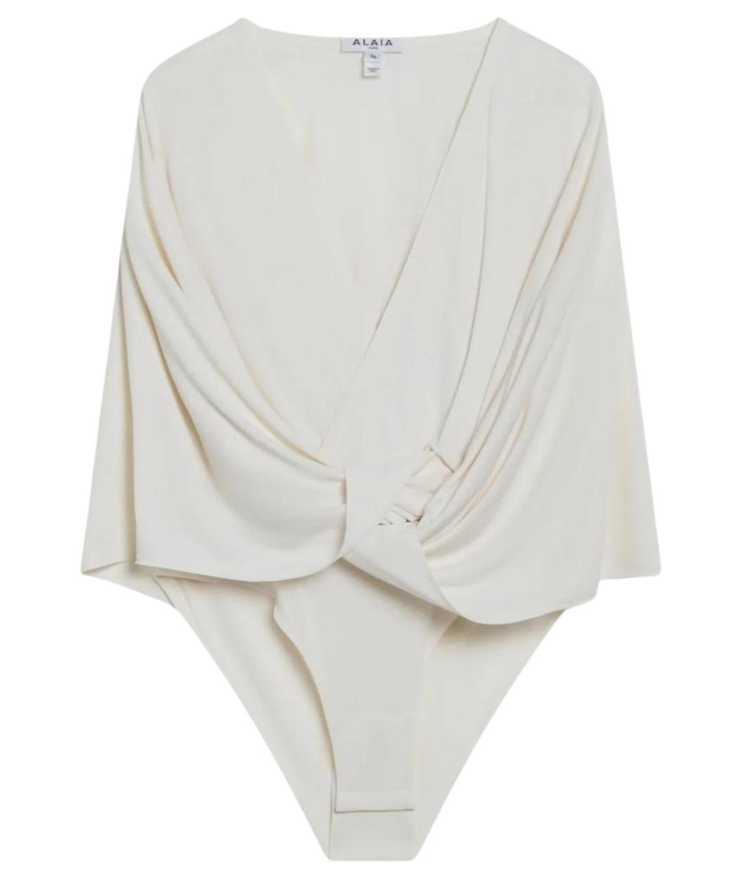 ALAIA Бежевая вискозная блузы, фото 1