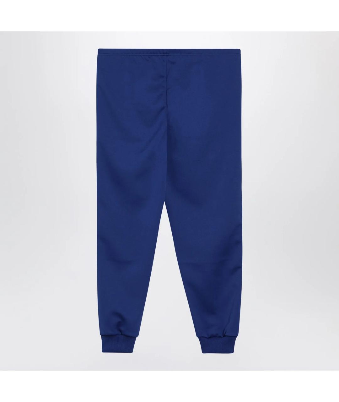 PRADA Синие хлопковые повседневные брюки, фото 2