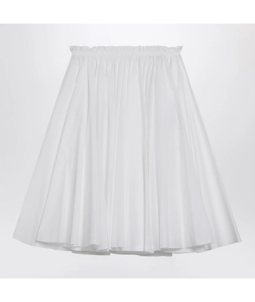 Ami Paris Белая хлопковая юбка миди, фото 3