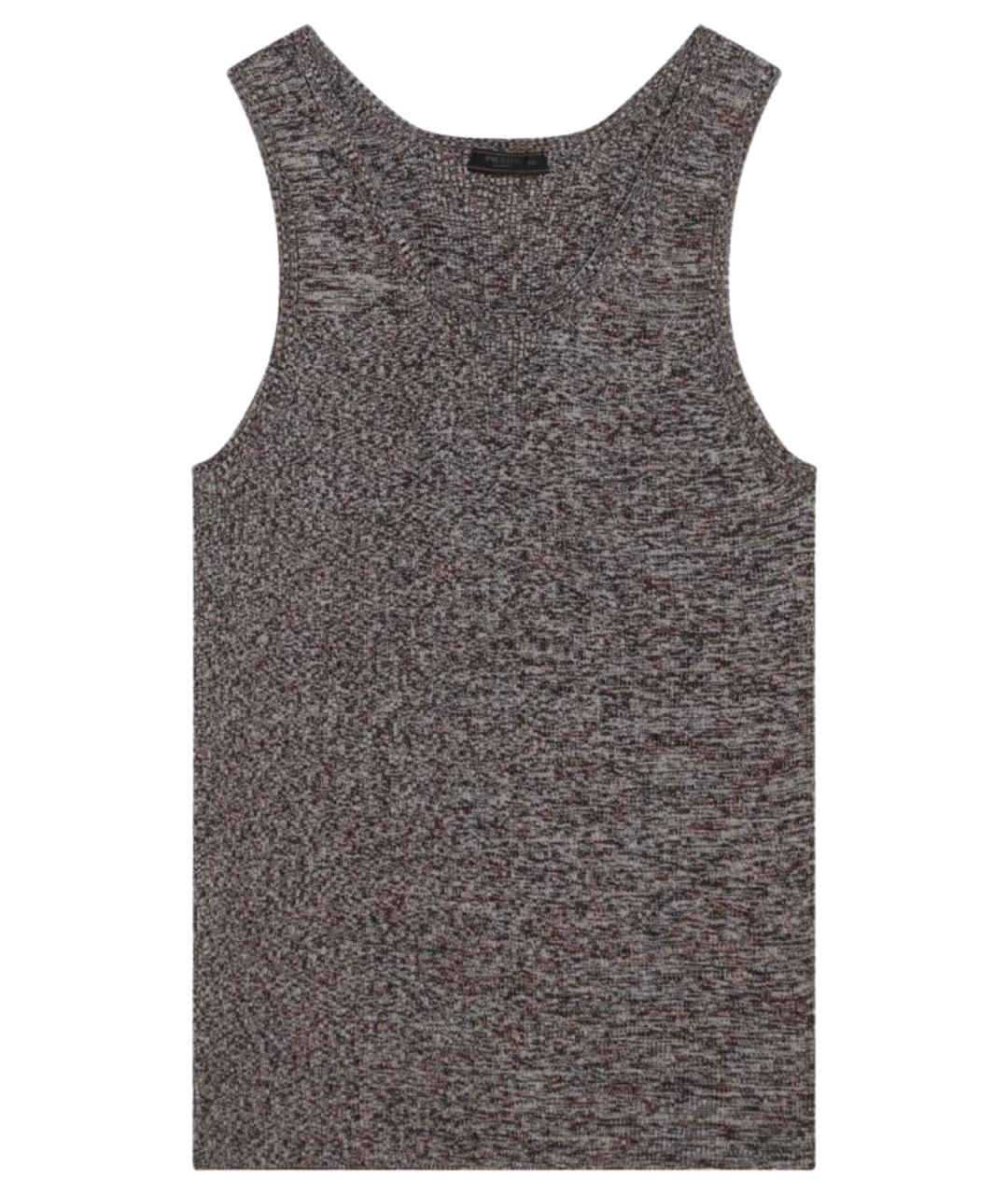 PRADA Мульти хлопковая майка, фото 1