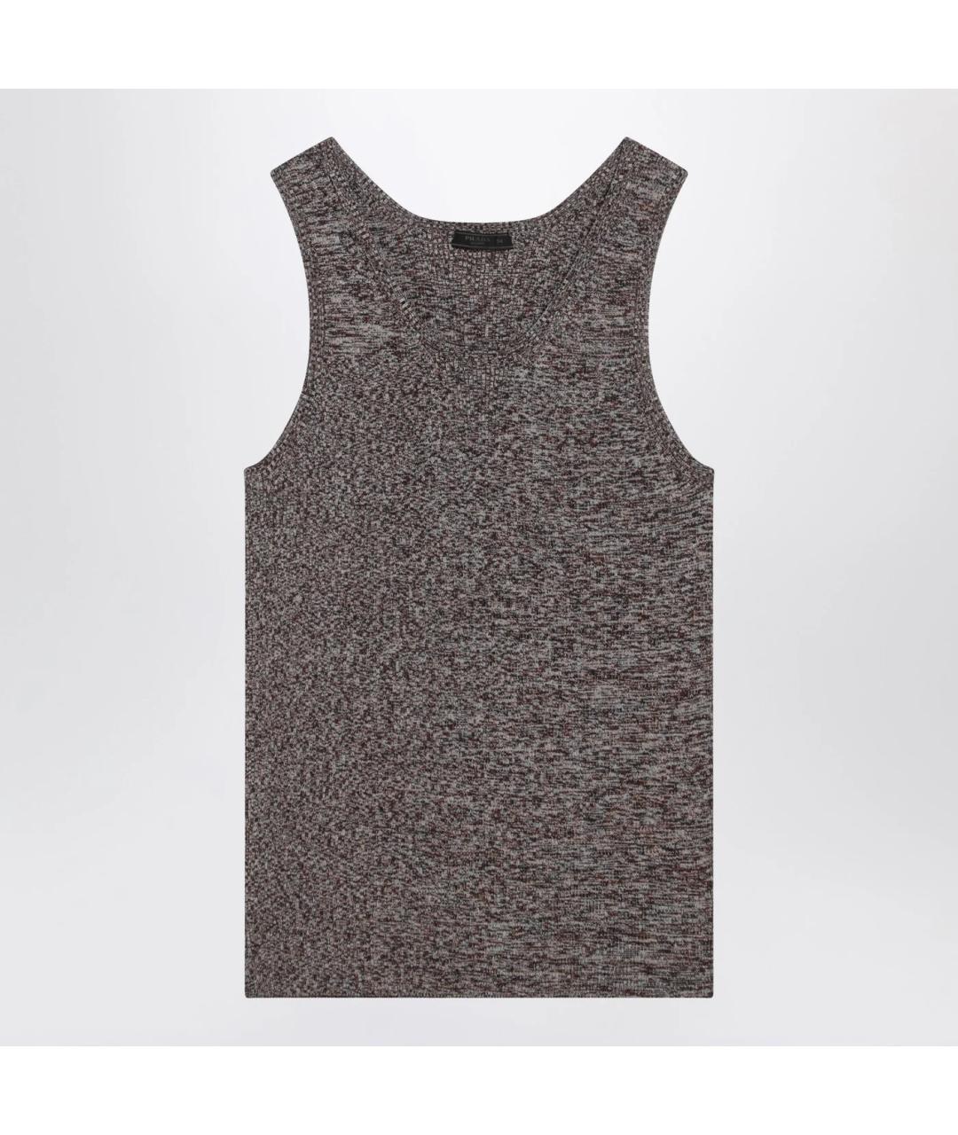 PRADA Мульти хлопковая майка, фото 3