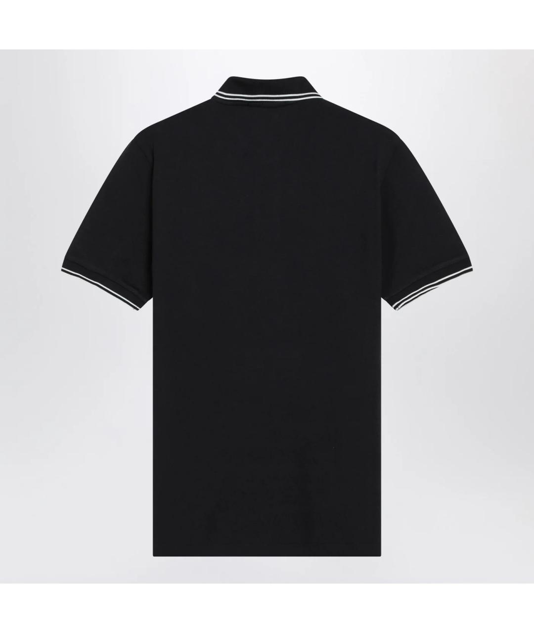 STONE ISLAND Темно-синее хлопковое поло с коротким рукавом, фото 2