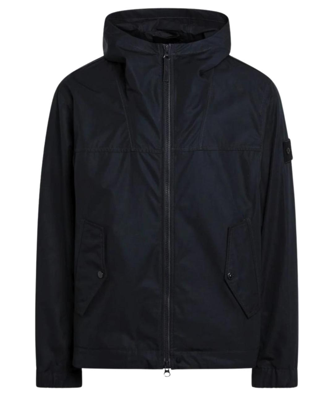 STONE ISLAND Темно-синяя хлопковая куртка, фото 1