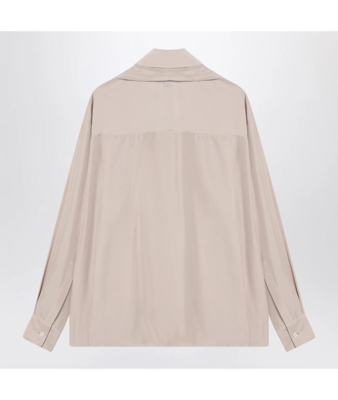 LOEWE Розовая шелковая рубашка, фото 2