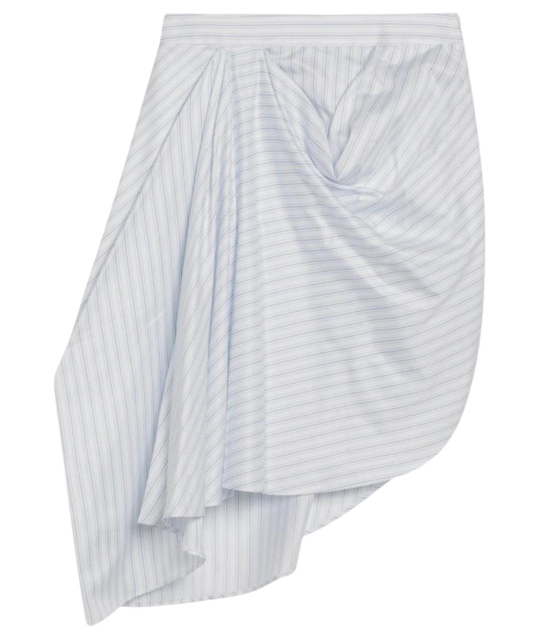 J.W.ANDERSON Голубая хлопковая юбка миди, фото 1