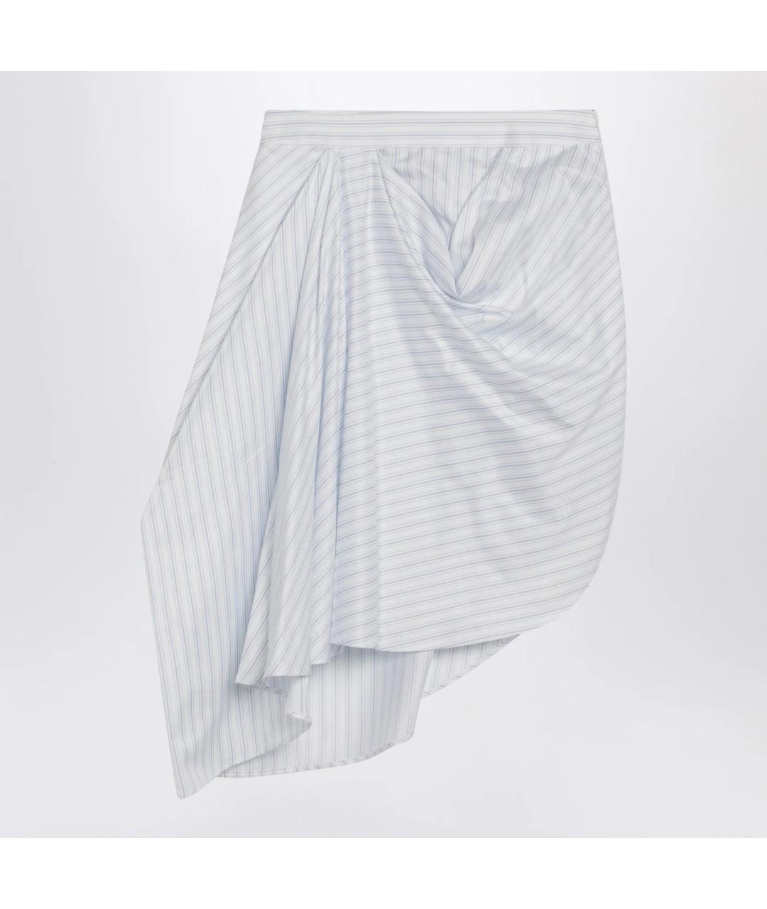 J.W.ANDERSON Голубая хлопковая юбка миди, фото 3