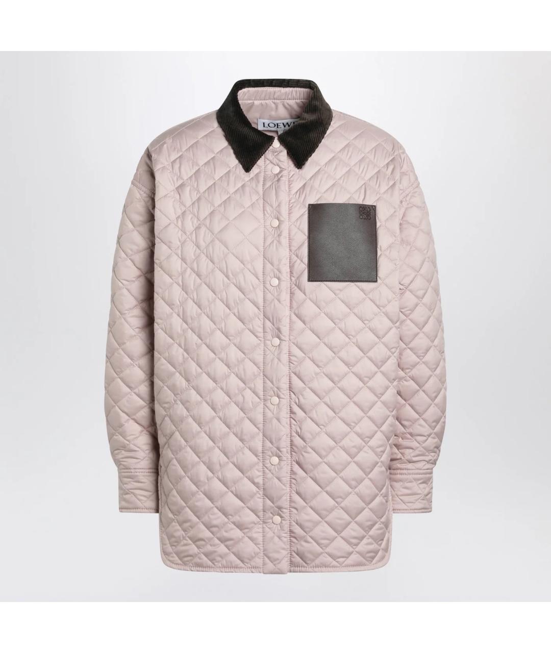 LOEWE Розовая полиэстеровая куртка, фото 3