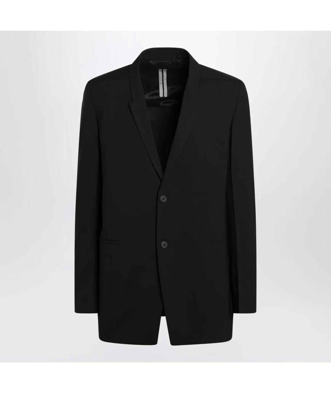 RICK OWENS Черный шерстяной пиджак, фото 3