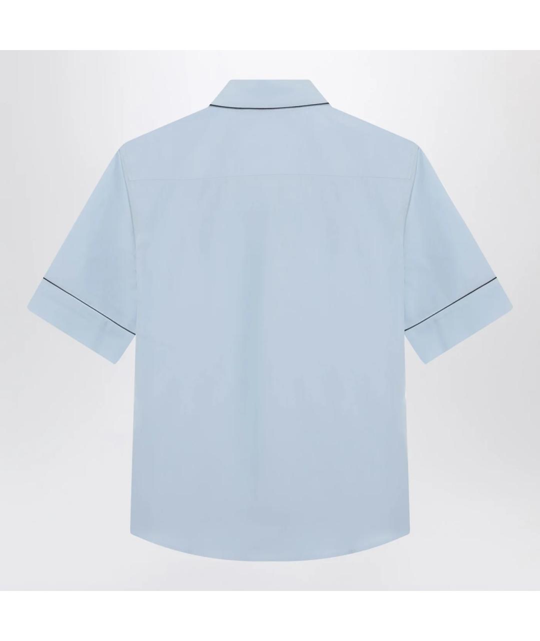 PRADA Голубая хлопковая рубашка, фото 2