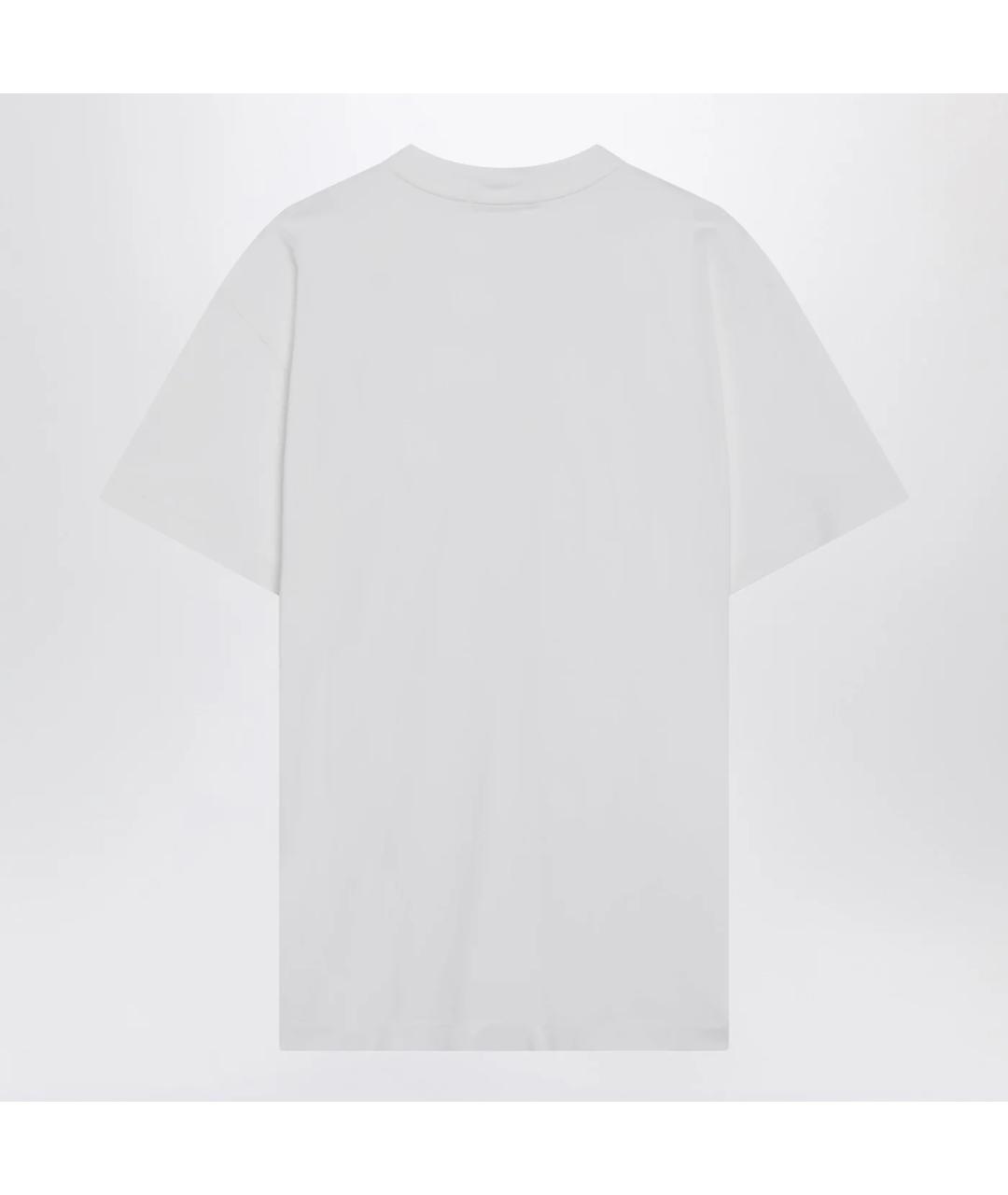 STONE ISLAND Белая хлопковая футболка, фото 2