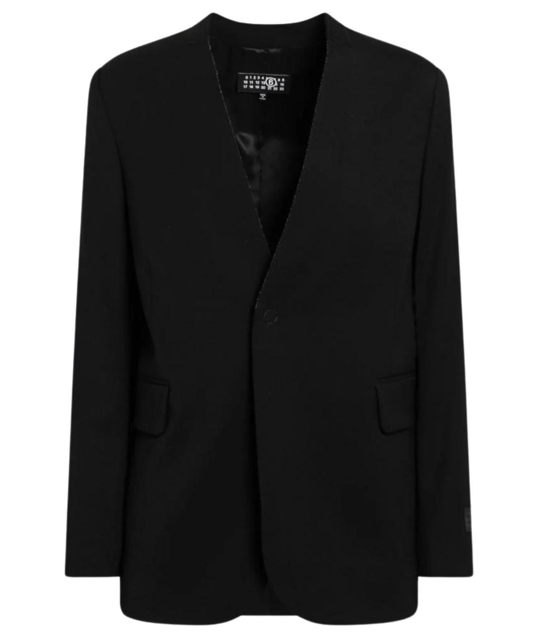 MM6 MAISON MARGIELA Черный шерстяной жакет/пиджак, фото 1