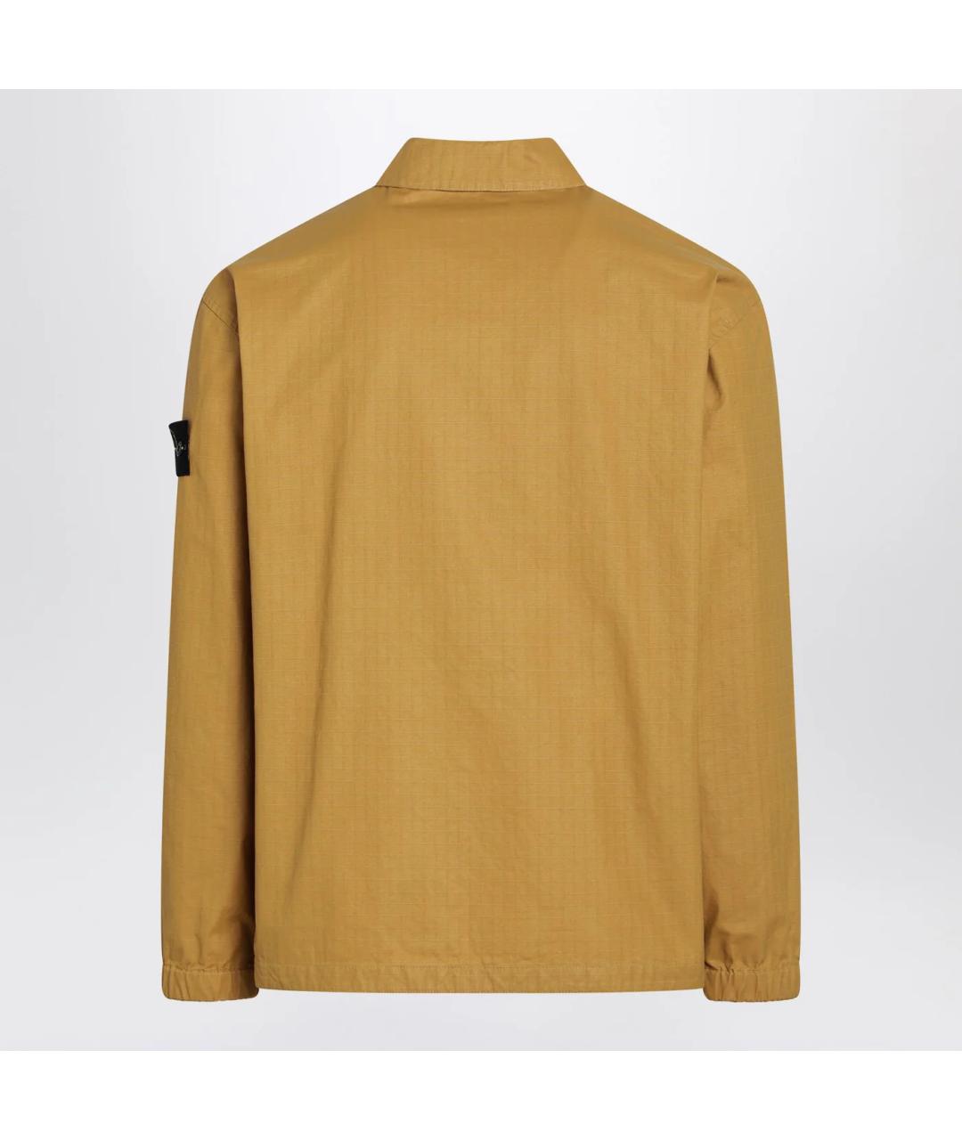 STONE ISLAND Оранжевая хлопковая куртка, фото 2