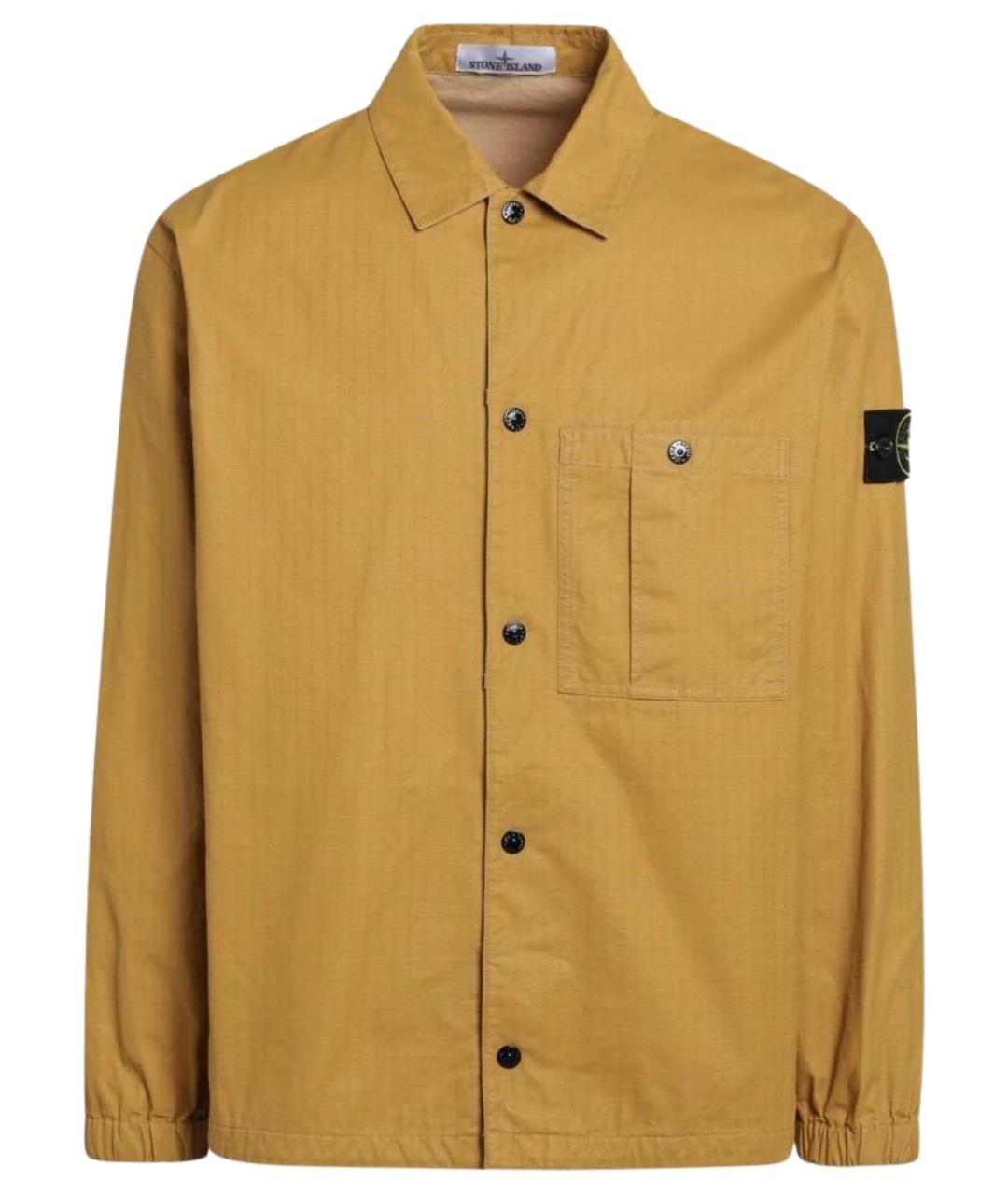 STONE ISLAND Оранжевая хлопковая куртка, фото 1