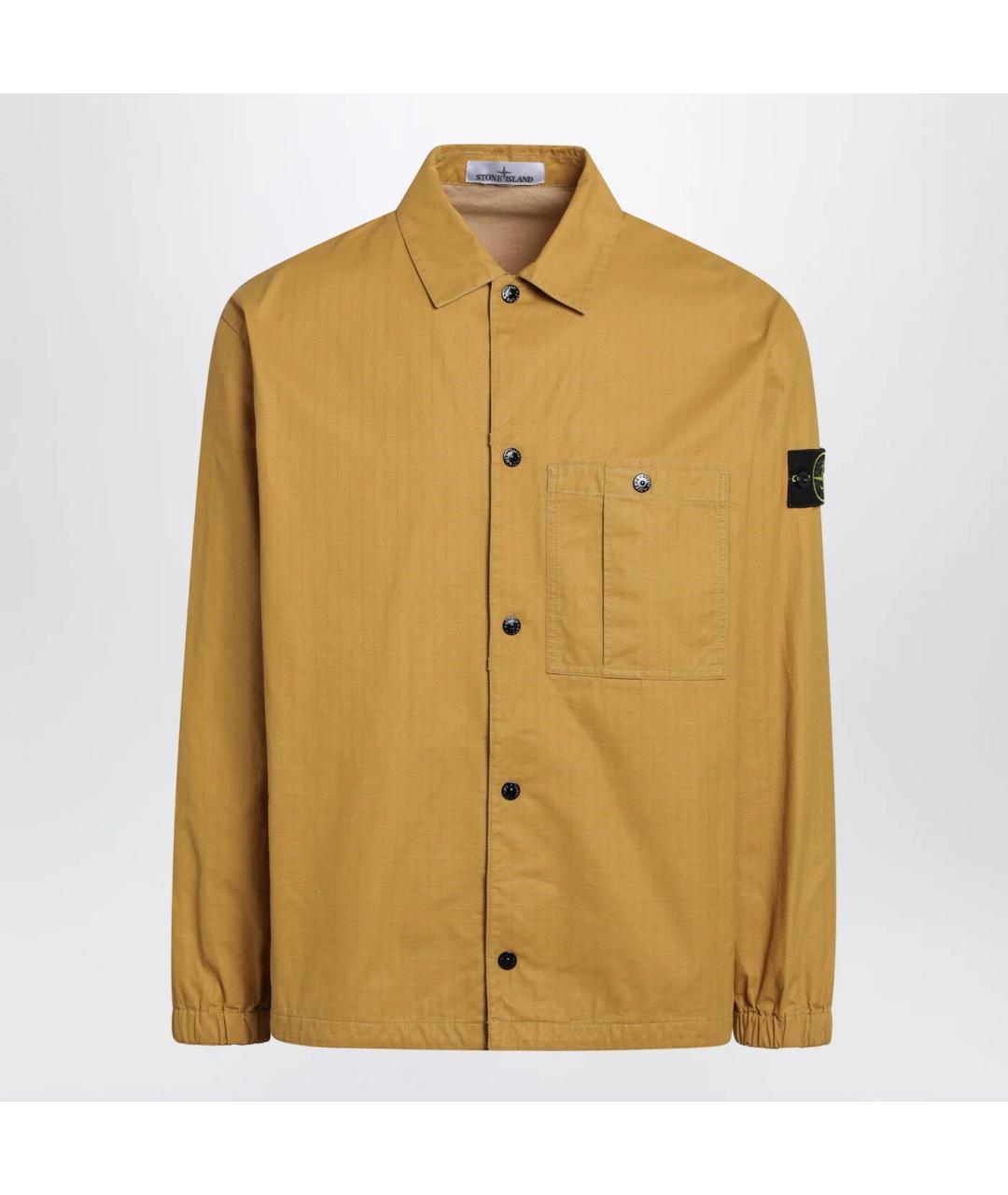 STONE ISLAND Оранжевая хлопковая куртка, фото 3