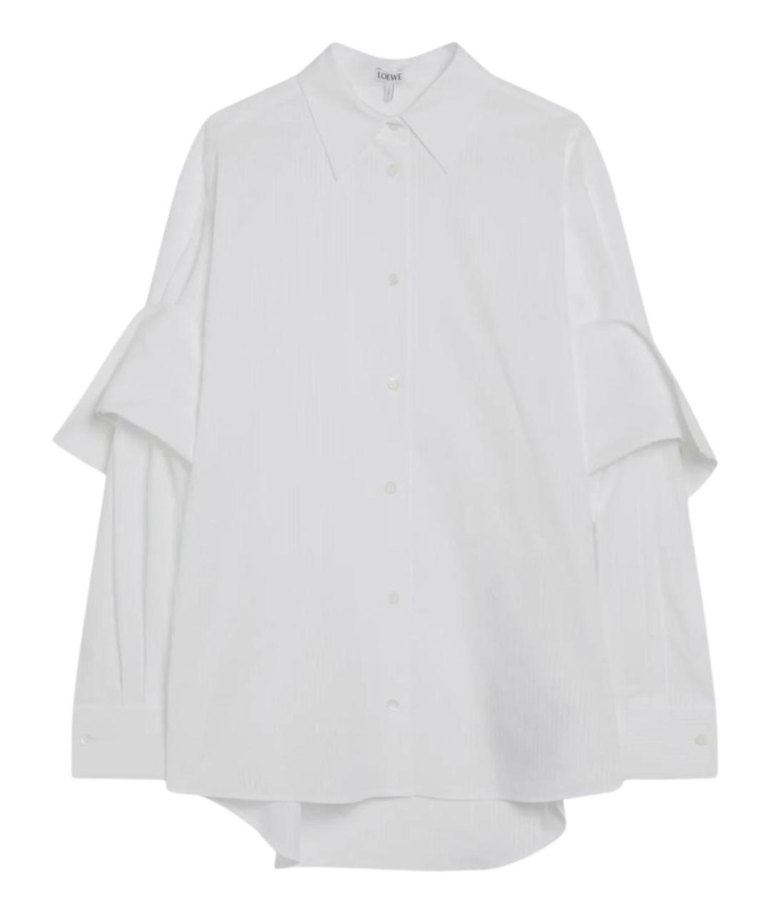 LOEWE Белая хлопковая рубашка, фото 1
