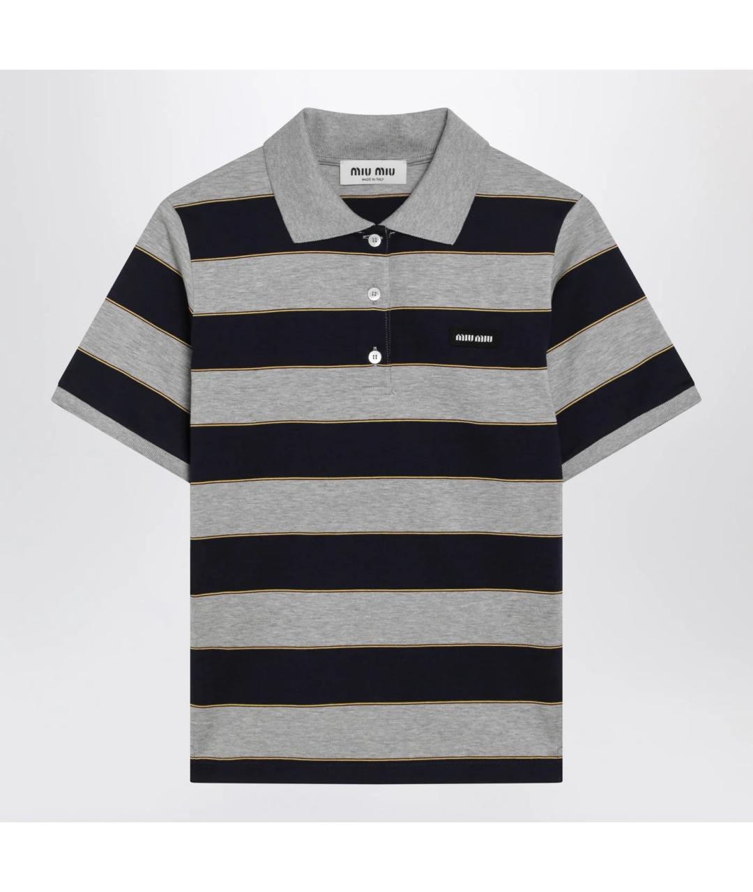 MIU MIU Мульти хлопковая футболка, фото 3