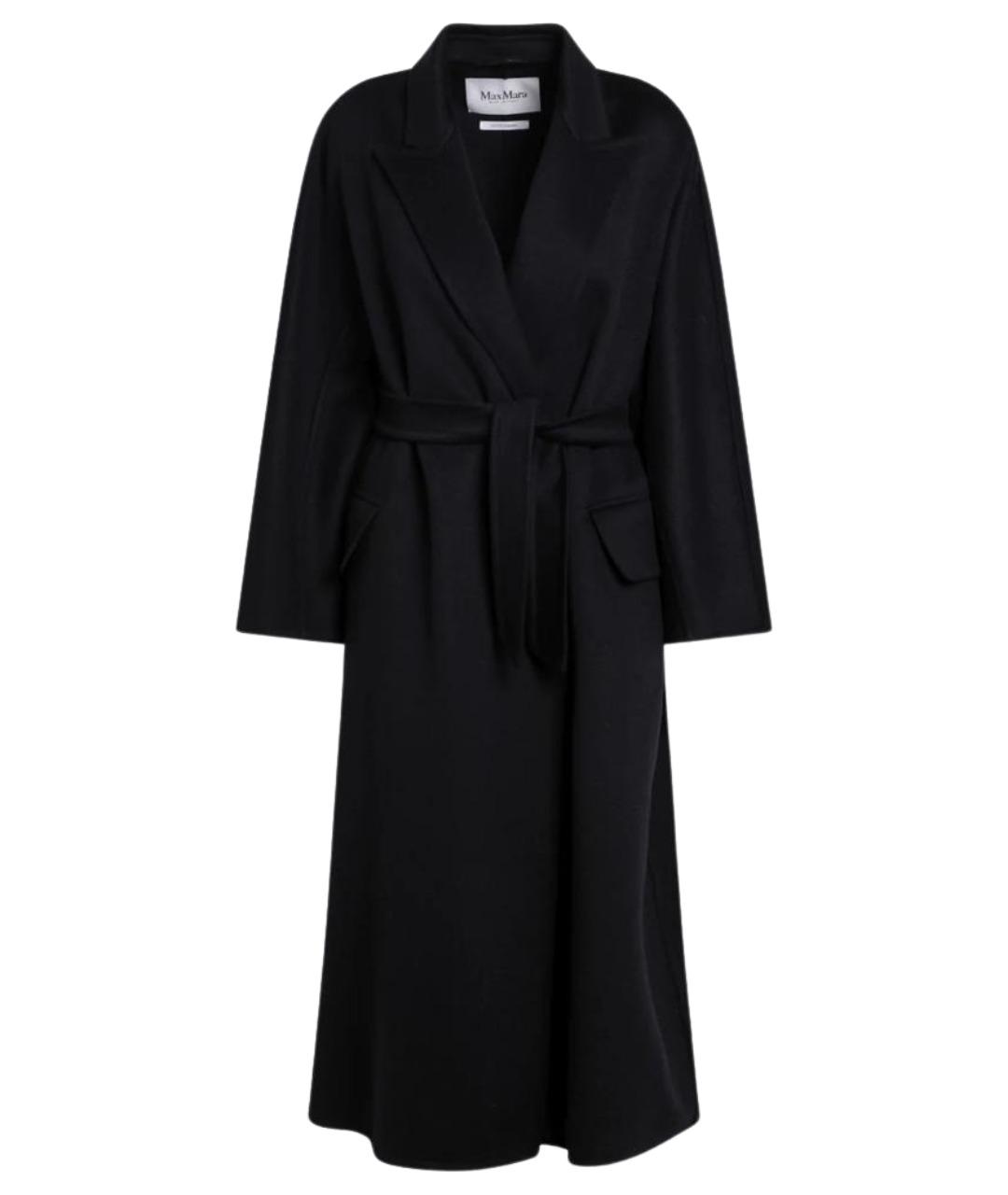 MAX MARA Темно-синее кашемировое пальто, фото 1