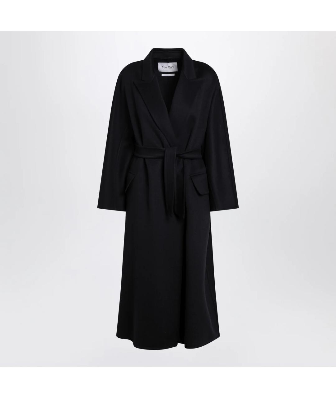 MAX MARA Темно-синее кашемировое пальто, фото 3