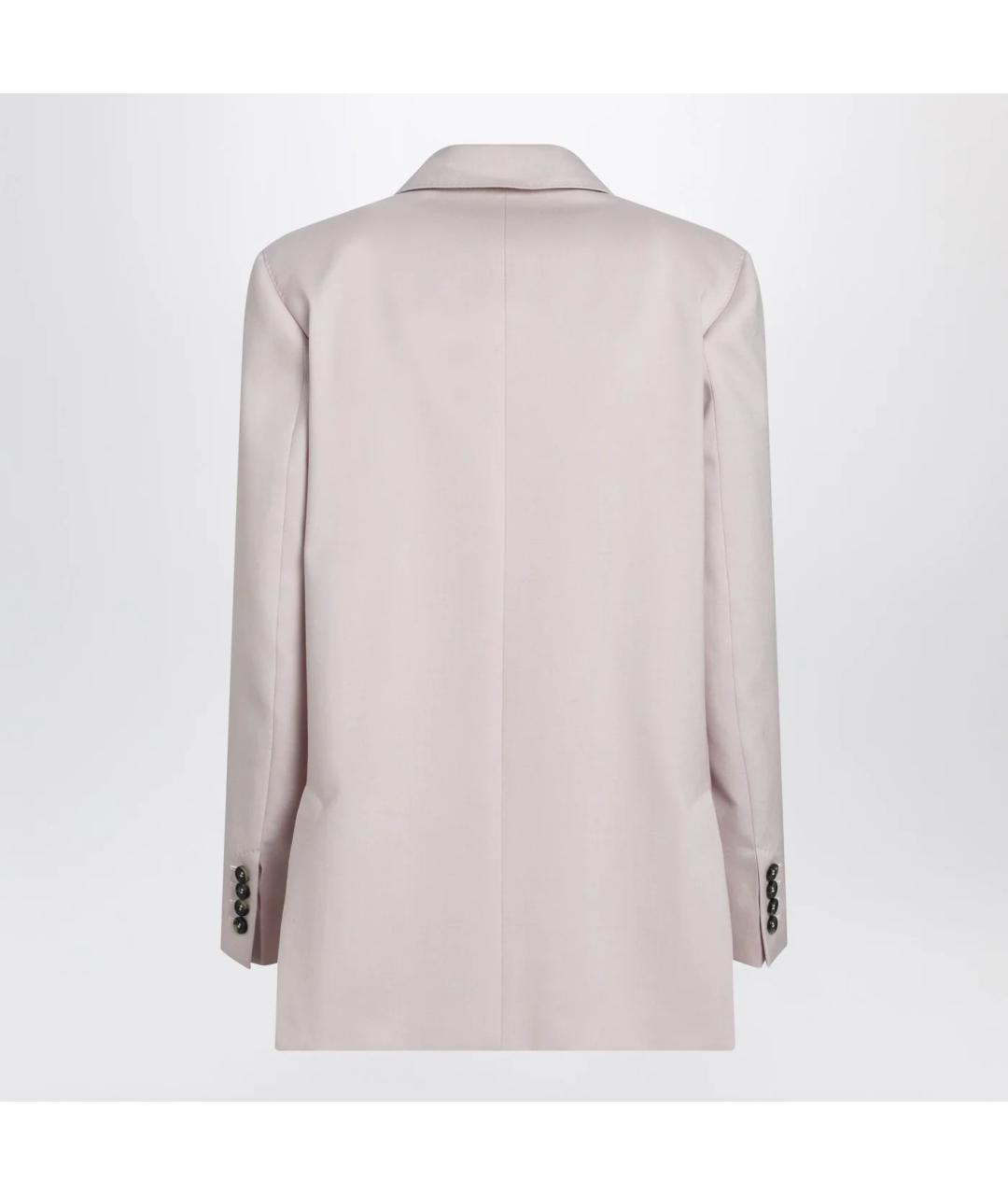 MAX MARA Розовый шерстяной жакет/пиджак, фото 2